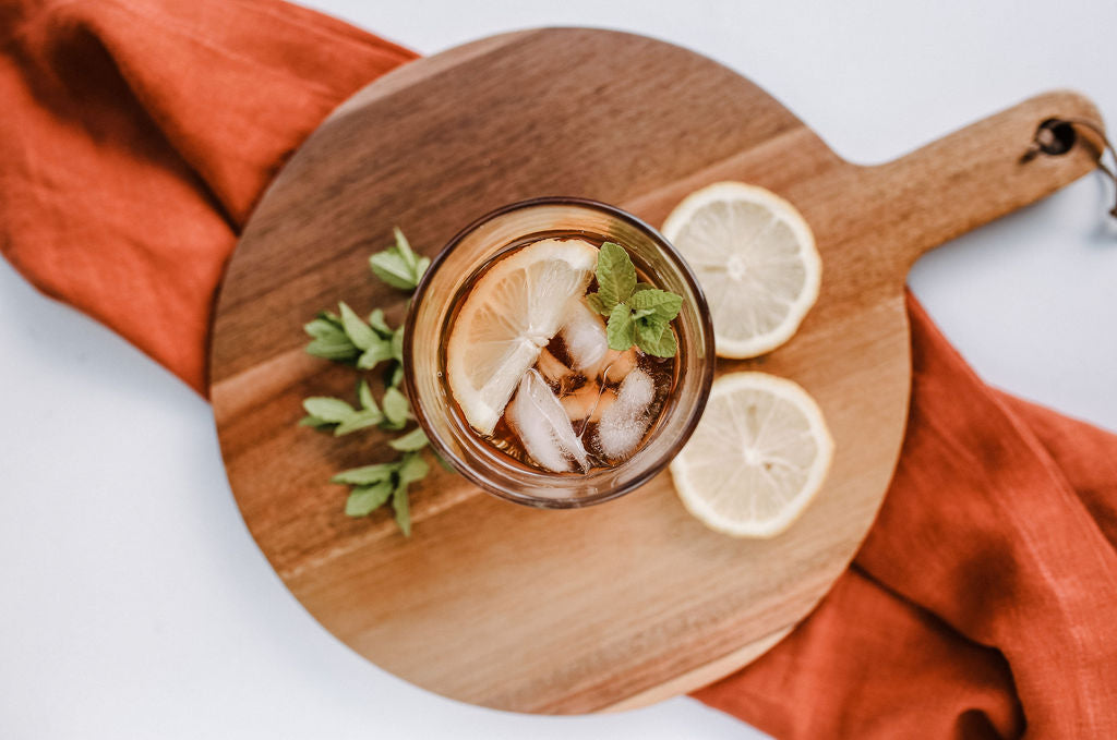 herbs, lemon and orange