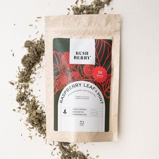 Organic Raspberry Leaf + Mint Tea | Canadian-Grown | WS