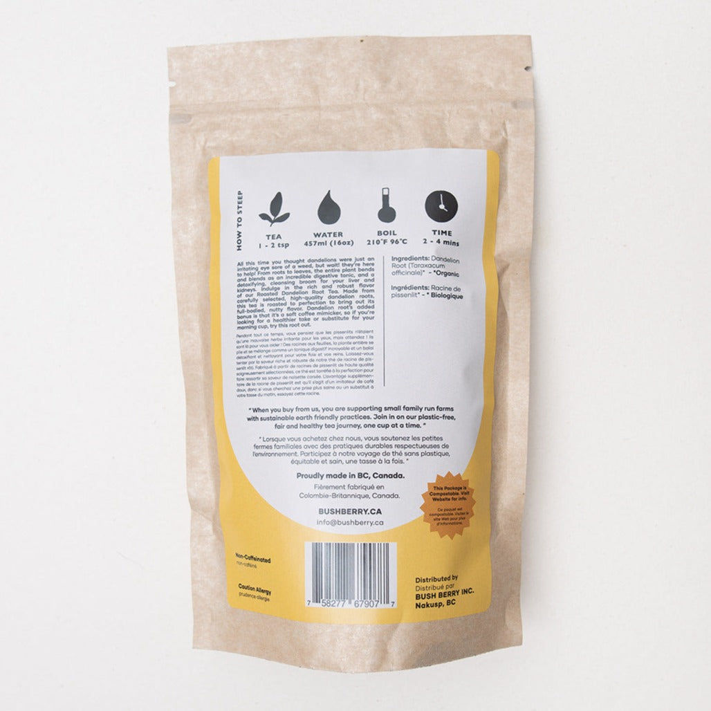 Organic Roasted Dandelion Root Tea | Canadian-Grown | WS