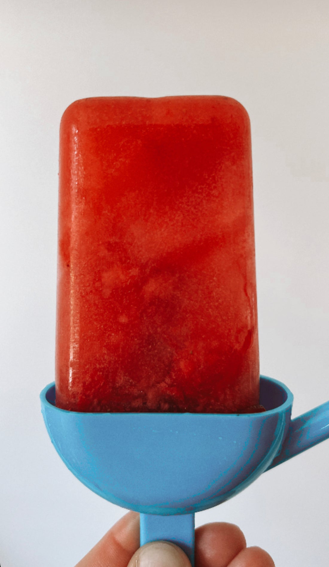 homemade popsicle made from tea and fruit