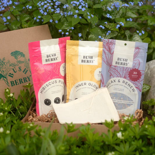 Mother's Day Tea Bundle | Relaxing Gift with Reusable Cotton Tea Steeper