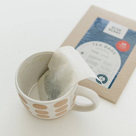 20 Pack | Unbleached, Compostable, Single Use Tea Bags